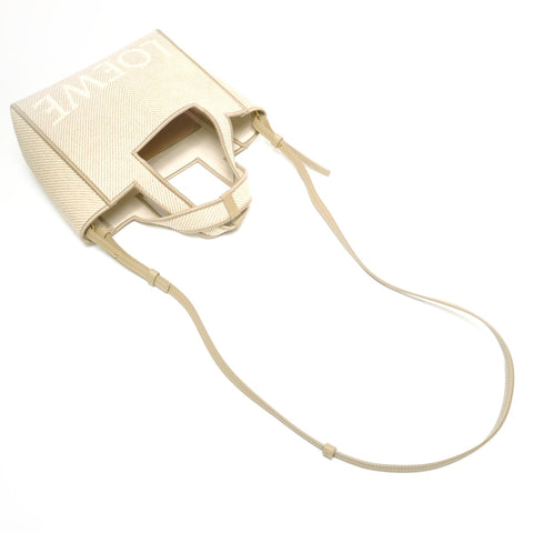 LOEWE Font Tote 2way Small Handbag beige WS25306
