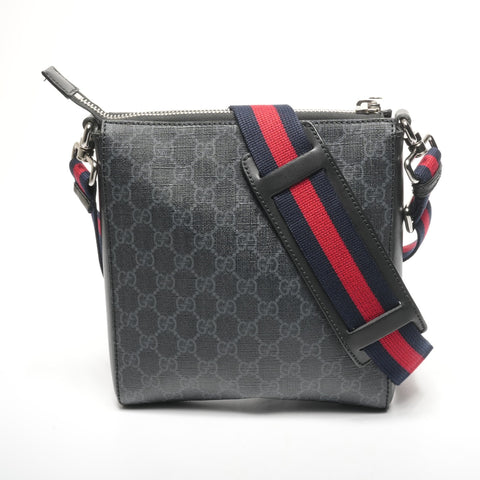 GUCCI Sherry Line PVC GG Supreme Shoulder Bag black WS25309