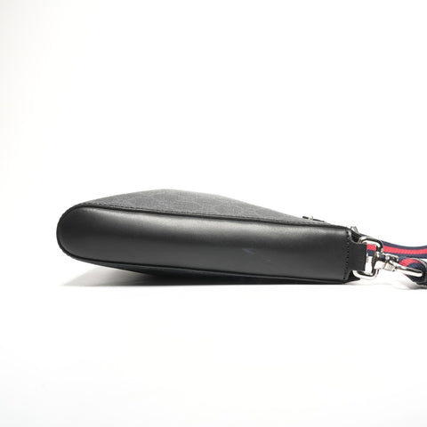 GUCCI Sherry Line PVC GG Supreme Shoulder Bag black WS25309