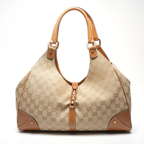 GUCCI GG canvas New Jackie Shoulder Bag Brown WS25310