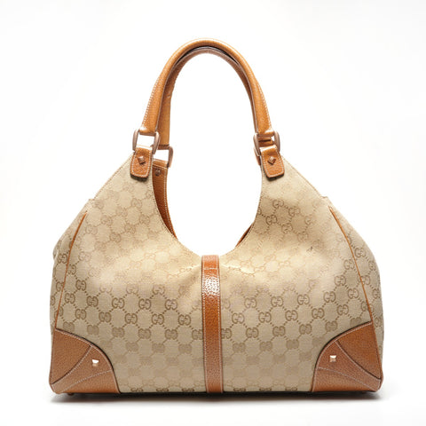 GUCCI GG canvas New Jackie Shoulder Bag Brown WS25310