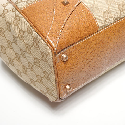 GUCCI GG canvas New Jackie Shoulder Bag Brown WS25310