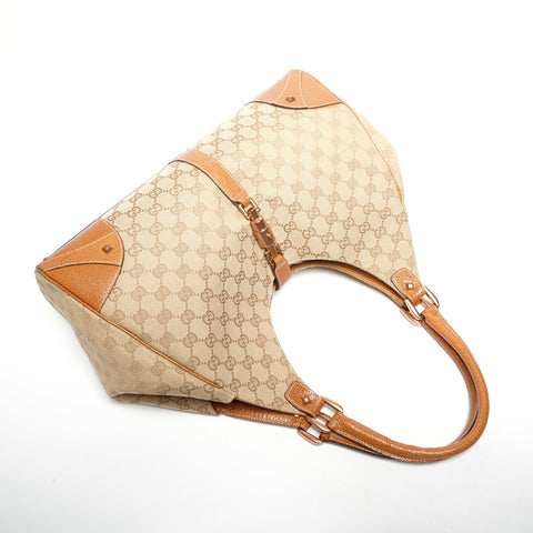 GUCCI GG canvas New Jackie Shoulder Bag Brown WS25310