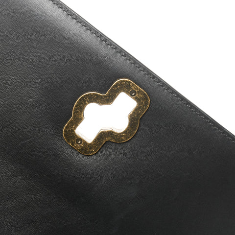 BOTTEGAVENETA Clutch Knot Flap Shoulder Bag gold WS25316