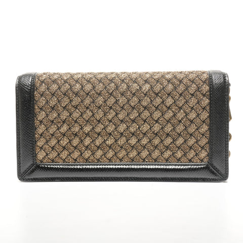 BOTTEGAVENETA Clutch Knot Flap Shoulder Bag gold WS25316