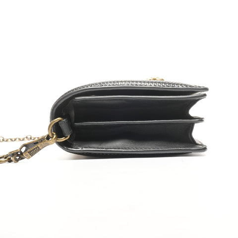 BOTTEGAVENETA Clutch Knot Flap Shoulder Bag gold WS25316