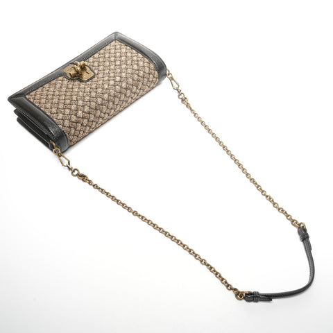 BOTTEGAVENETA Clutch Knot Flap Shoulder Bag gold WS25316
