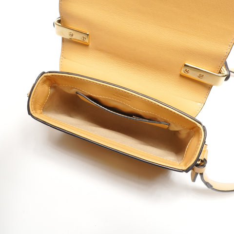 Chloe Sea embossed leather Handbag yellow WS25317