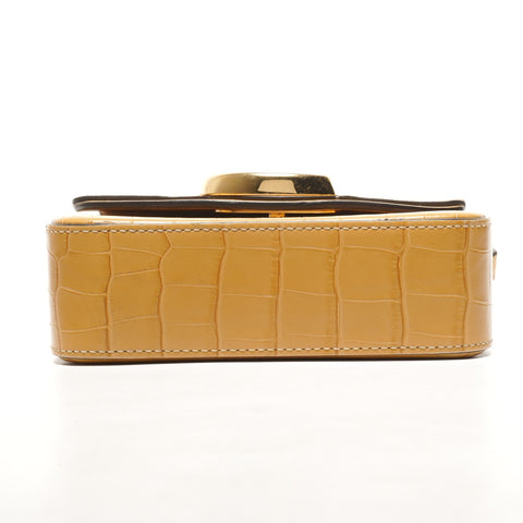 Chloe Sea embossed leather Handbag yellow WS25317