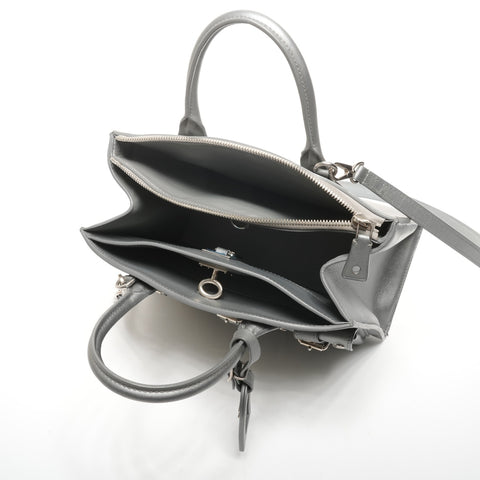 LOUIS VUITTON 2016 City Steamer PM Handbag Silver WS25318