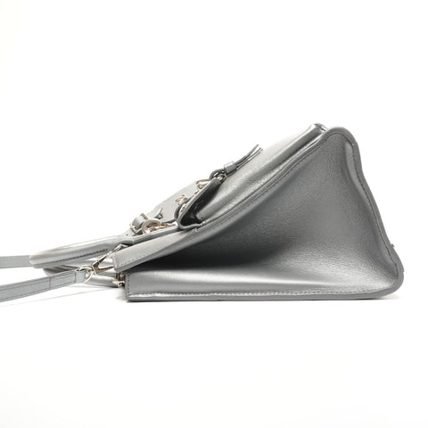 LOUIS VUITTON 2016 City Steamer PM Handbag Silver WS25318