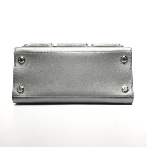 LOUIS VUITTON 2016 City Steamer PM Handbag Silver WS25318