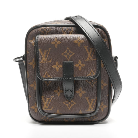 LOUIS VUITTON Monogram Macassar Christopher Wearable Wallet Shoulder Bag Brown WS25320