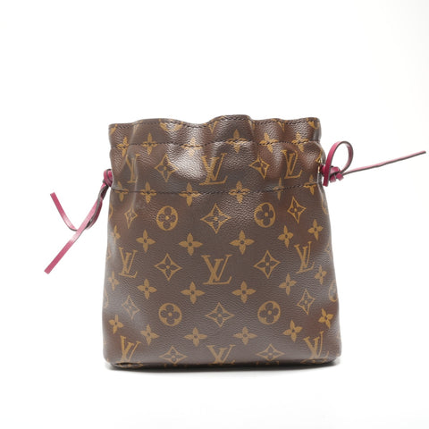 LOUIS VUITTON 2020 Monogram Posh Noe Pouch Brown WS25323