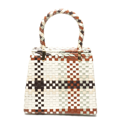 Salvatore Ferragamo Braided Gancini leather Handbag multicolor WS25325