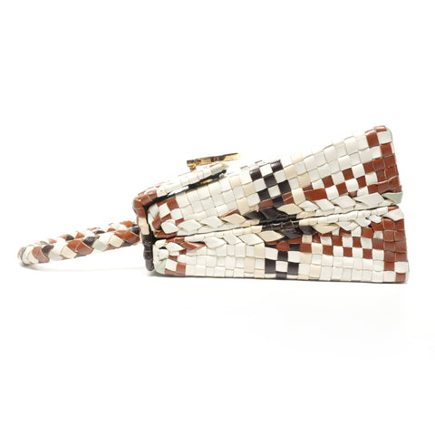 Salvatore Ferragamo Braided Gancini leather Handbag multicolor WS25325