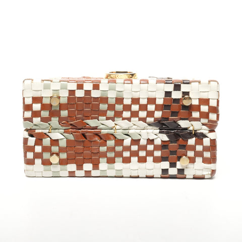 Salvatore Ferragamo Braided Gancini leather Handbag multicolor WS25325