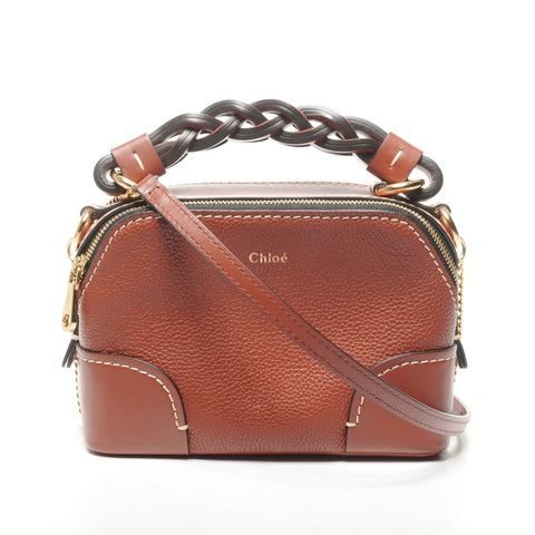 Chloe Leather Dahlia Mini Handbag Brown WS25330