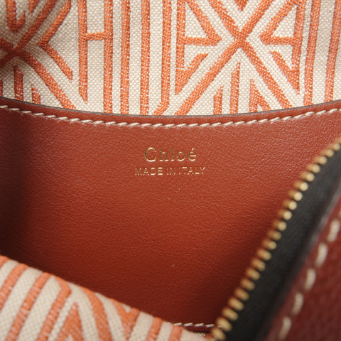 Chloe Leather Dahlia Mini Handbag Brown WS25330