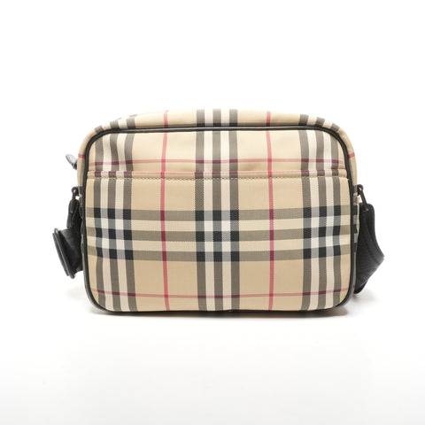 BURBERRY Paddy Nova Check Canvas Shoulder Bag beige WS25331