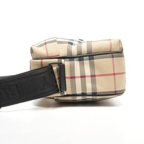 BURBERRY Paddy Nova Check Canvas Shoulder Bag beige WS25331