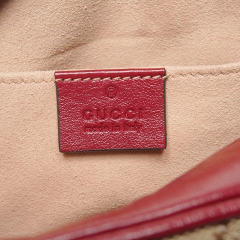 GUCCI GG Canvas GG Marmont Camera Bag 447632 Shoulder Bag Red brown WS25332