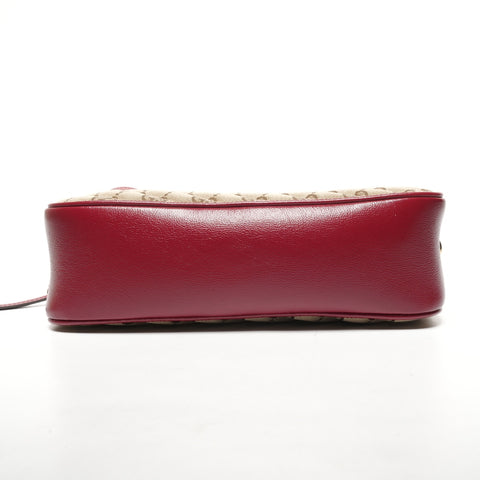 GUCCI GG Canvas GG Marmont Camera Bag 447632 Shoulder Bag Red brown WS25332