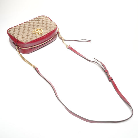 GUCCI GG Canvas GG Marmont Camera Bag 447632 Shoulder Bag Red brown WS25332