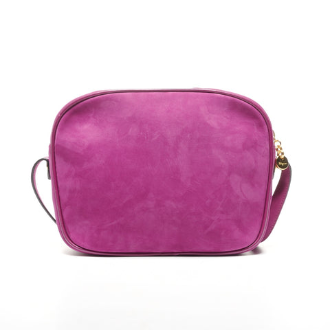 Salvatore Ferragamo Vara suede camera bag Shoulder Bag purple WS25333
