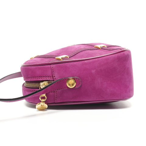 Salvatore Ferragamo Vara suede camera bag Shoulder Bag purple WS25333