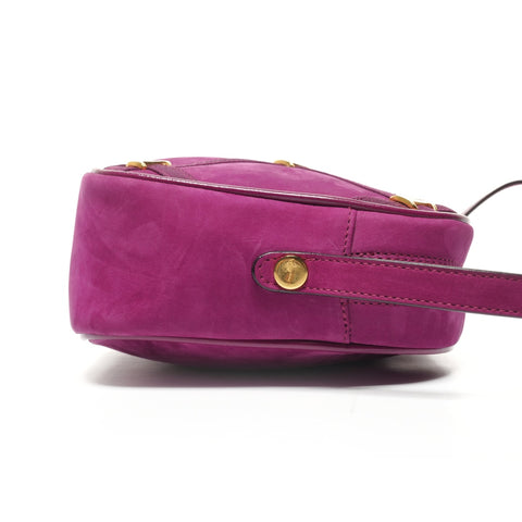 Salvatore Ferragamo Vara suede camera bag Shoulder Bag purple WS25333