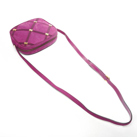 Salvatore Ferragamo Vara suede camera bag Shoulder Bag purple WS25333