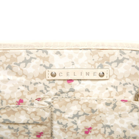 CELINE Denim Embossed Leather Boogie Macadam Handbag blue WS25335