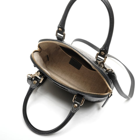 GUCCI Micro GG Shima 2way 449654 Handbag black WS25337