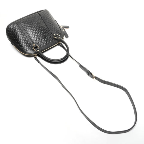 GUCCI Micro GG Shima 2way 449654 Handbag black WS25337