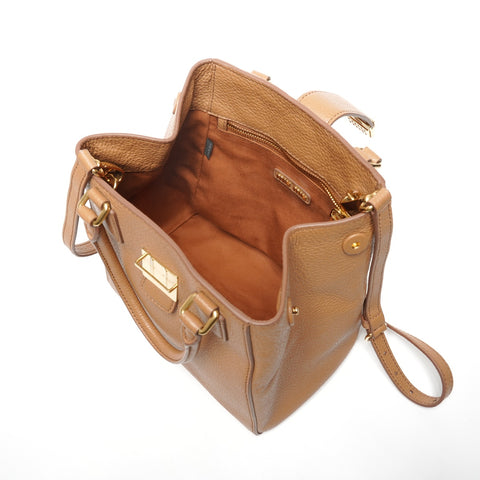 Miu Miu Leather 2way Handbag Brown WS25341