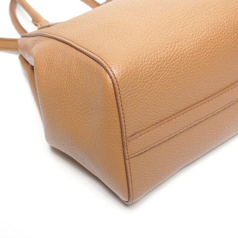 Miu Miu Leather 2way Handbag Brown WS25341