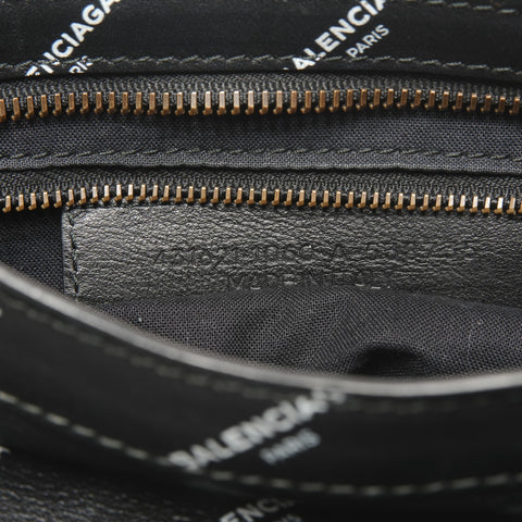 BALENCIAGA Classic City Leather Graphic Handbag black WS25342