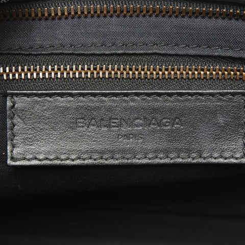 BALENCIAGA Classic City Leather Graphic Handbag black WS25342