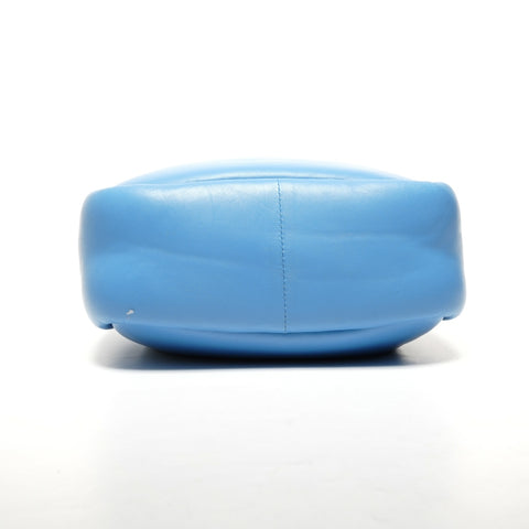 PRADA 2-way Padded Mini Soft Nappa Leather Handbag blue WS25345