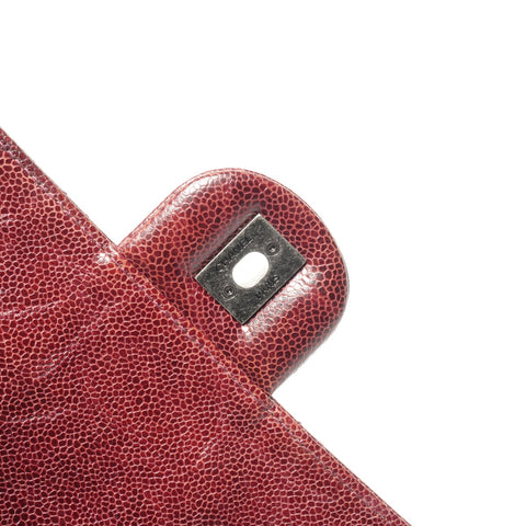 CHANEL No. 18 2013-2014 Leather Chain Flap Matelasse Shoulder Bag Red WS25347