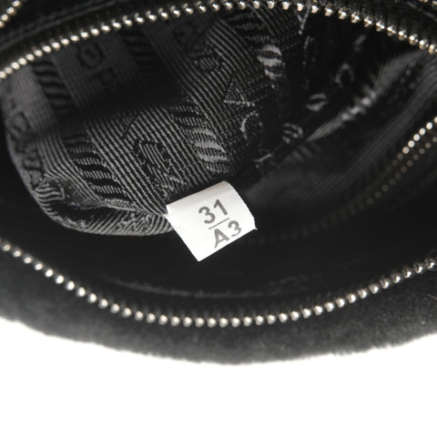 PRADA Boa Mouton Shoulder Bag black WS25348