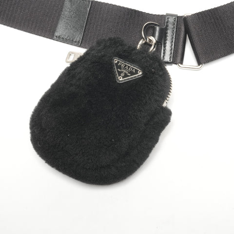 PRADA Boa Mouton Shoulder Bag black WS25348