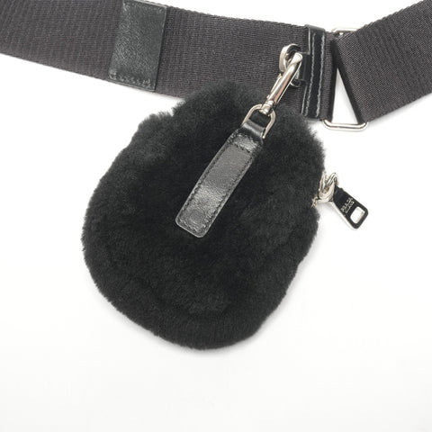 PRADA Boa Mouton Shoulder Bag black WS25348