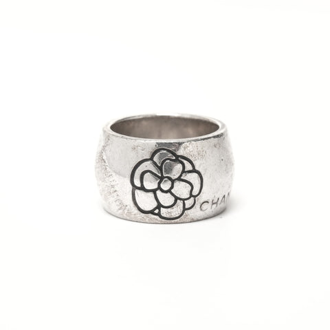 CHANEL Camellia #11 Silver925 Ring Silver WS25350
