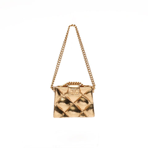 CHANEL 02P 2002 COCO 马克马特拉斯胸针 金色 WS25355