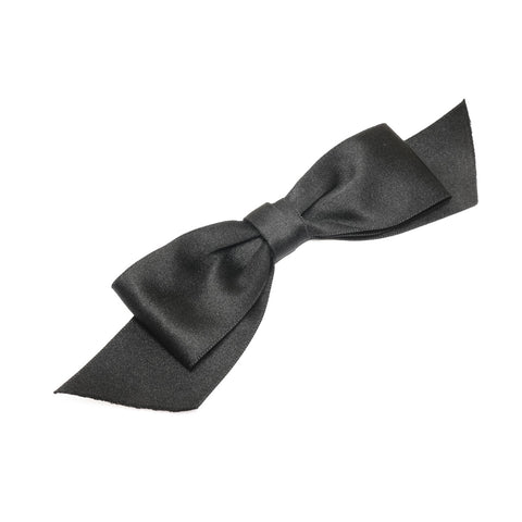CHANEL 1980s ribbon Brooch black WS25358