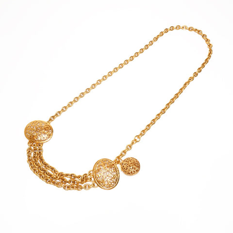 CHANEL 26 1991 COCO Mark Chain belt gold WS25360