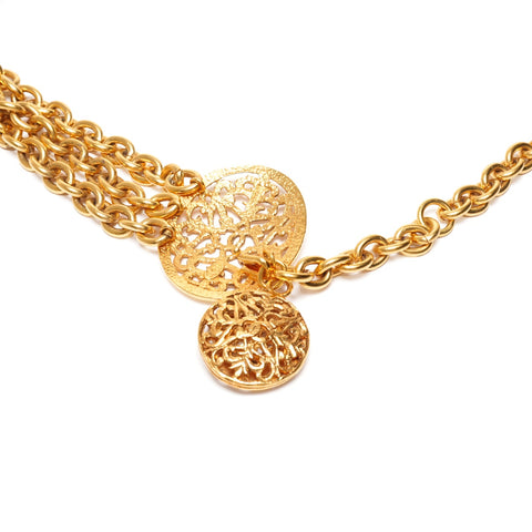 CHANEL 26 1991 COCO Mark Chain belt gold WS25360