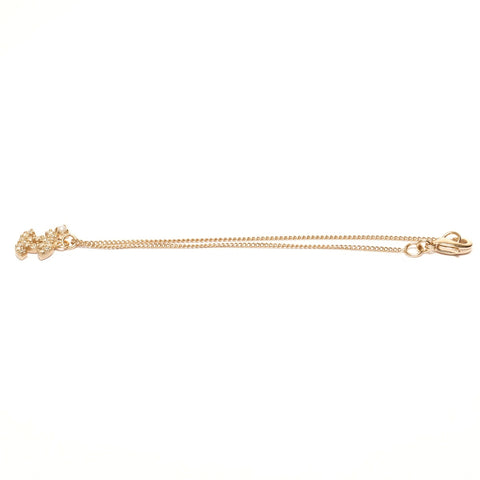 CHANEL 0*A COCO Mark Rhinestone bracelet gold WS25365